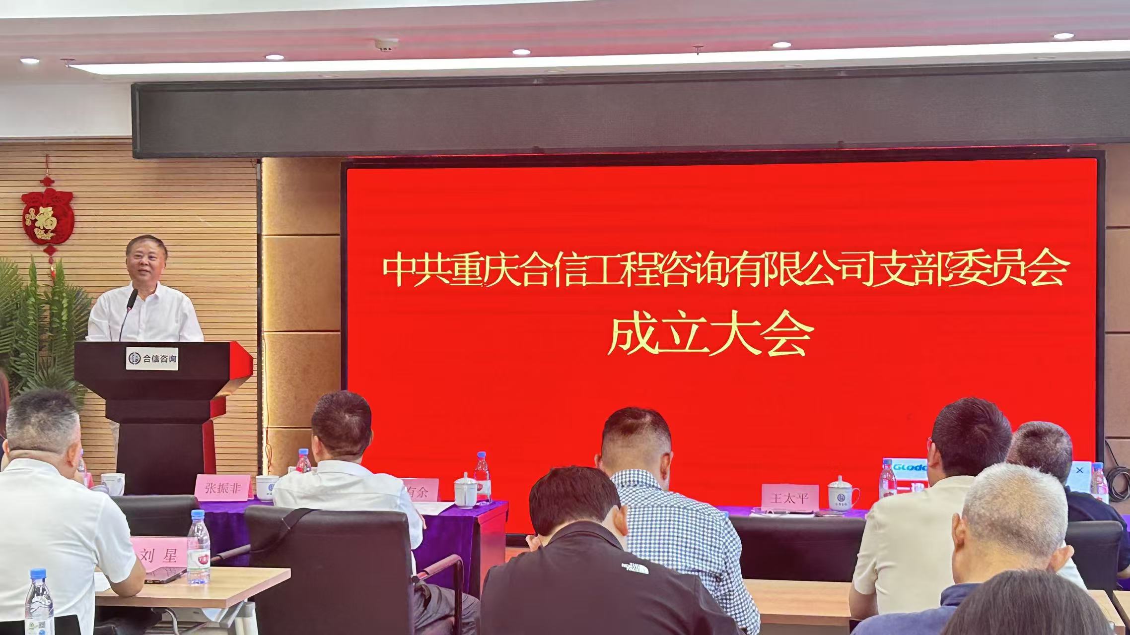 中共重庆合信工程咨询有限公司支部委员会成立大会